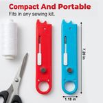4-in-1 Sewing Needle Threader Tool with Seam Ripper, Magnetic Seam Guide for DIY