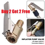 2pcs Tyre Valve 8mm Accessories Adapter Clip-on Inflator Pump Quick Release UK