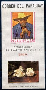 PARAGUAY - PAINTING, Mi # Bl 102, MNH