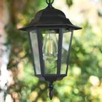"Ashbourne" Chain Hanging Porch Light Outdoor Garden Lantern