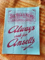 ASTON VILLA Reserves V Blackpool Reserves 28/11/1931 (1)