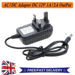 12V 1A/2A/3A/5A DC UK Plug Power Supply Adaptor Transformer for LED Strips CCTV`