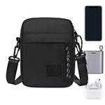 Mens Shoulder Bag Oxford Chest Bag Sling Crossbody Bag Small Travel Phone Bag UK