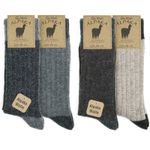 Alpaca Wool Socks 4 pairs Natural Thermal Winter Socks Hiking walking home sock