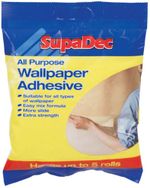 SupaDec All Purpose Wallpaper Adhesive Paste Extra Strength Hangs 5 Rolls