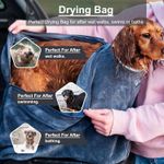 Henry Wag Microfibre Dog Drying Bag Small S 60x44x33cm Pet Towel Coat