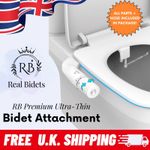 Bidet Toilet Seat Attachment | Ultra-Thin DIY Premium | REAL BIDETS | UK BRAND