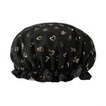 Reusable Shower Caps 2 Layer Waterproof Bathing Hat Womens Hair Care Cover Salon