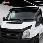 Fits Ford Transit MK6/MK7 2002-2013 Black External Sun Visor Solid Black Acrylic