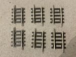 Hornby 00 Gauge Nickel Silver Track R610 Quarter straight x 6
