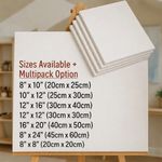 White Stretched Artist Canvas Blank Plain Painting Art Crafts Small Large Medium