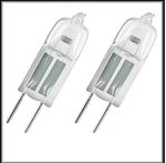 2 x UNIVERSAL Halogen 2 Pin G4 Mini Lamp Light Cooker Hood Extractor Bulb 20W