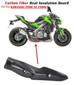 Real Carbon Fiber Heat Shield Exhaust Cover Guard for Kawasaki Z900 2017-2023