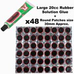 Rubber Puncture Patches Bicycle Bike Tyre Tube Cement Glue Solution Repair Kit