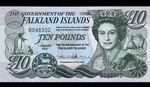 FALKLAND ISLANDS 10 Pounds Banknote 2011 UNC P-18 QEII, Stanley Cathedral PP999A