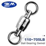 9KM 10Pcs Dual Ball Bearing Swivels Heavy Duty One-piece Design Trolling Swivel