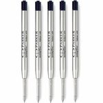 Genuine Parker Ball Pen Ballpoint Refill Quink Flow Medium X 4 Black UK