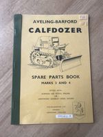 Aveling Barford Calfdozer Parts Manual MK 3 And MK4 High Quality Copy