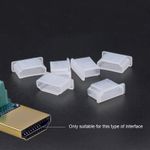 Clear HDMI Cable Male Dust Plug/Cover Protective Silicone Plug Laptop TV HDMI