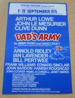 Dads Army Lowe Dunn Le Mesurier Ridley Billingham Stage Show Premier  1975