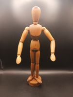 Polished Wood Artists Mannequin 32.5cm H