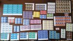 BIG SELECTION OF 30 BLOCKS & STRIPS. ALL PRE-DECIMAL GEORGE VI & QE2 (RefR423)