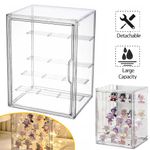 Acrylic Display Case with Removable Shelves Clear Display Box Dustproof Showcase