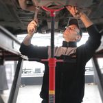 Transmission Jack 500kg Hand Spin Verticial Telescopic Gearbox Lift Hoist Stand