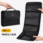 48/72/120/150/200 Holes Colored Pencil Case Large Capacity Storage Bag Holder UK