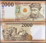 Hungary 2000 Forint 2025 P 204 New UNC Banknote