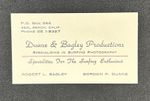 1960 Duane & Bagley Surfing Productions Seal Beach SoCal Rare Vintage Card
