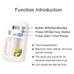 Mini Portable Pill Reminder Alarm Timer Electronic Medicine Box LED Display