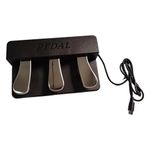 3 Pedal Unit Soft & Sostenuto & Sustain Pedal for Digital Pianos Keyboards