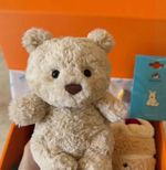 Jellycat Bartholomew Junior Bear Plush Doll Rare BNWT + Dust Bag Excellent Cond