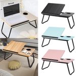 Adjustable Folding Laptop PC Bed Sofa Table Breakfast Tray Portable Computer UK