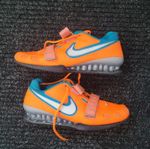 Nike Romaleos 2 Total Orange Blue Lagoon Weightlifting Shoes UK 11 US 12