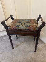Victorian Piano Stool Liberty Lanthe Reupholstered Storage
