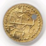 Unknown Coin Or Medal Gold Coloured Maybe  RELIC St. Margaret of Antioch? T200
