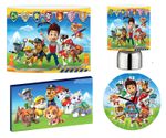 PAW PATROL CEILING SHADE, TOUCH LAMP, WALL ART, CLOCK or BUNDLE