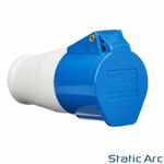 32A 3-PIN INDUSTRIAL PLUG SOCKET FEMALE CONNECTOR 2P+EARTH IP44 240V