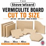 Firebrick Vermiculite Fire Board Cut To Size 25mm Stove Heat Resistant Board