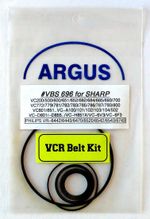 VCR Belt KIT for SHARP VC651 VC652 VC682 VC685 VC700 VC-A102 VC-D801 etc+PHILIPS