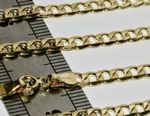 9ct Gold CURB Chain - 3MM - 16 18 20 inch