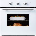 Cookology Single Electric Oven 60cm Built-In 65L Timer & Fan - White COF600WH