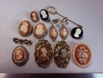 Collection Lot Amazing Variety Vintage and Modern Cameo Design Jewelry - Q10