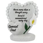 Double Heart Memorial SPECIAL DAD Father Grave Tribute Remembrance Ornament
