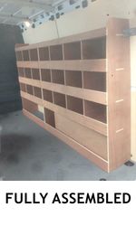 Vw Crafter Van Shelving Racking MWB L2 Plywood System Tool Storage Unit Off Side
