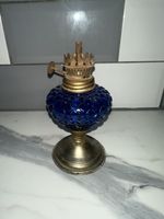 Vintage Small Blue Oil Lamp