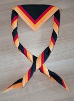 UK Scout Necker Scarf Black Red Orange Gold 