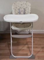 Joie High Chair Foldable Removable Tray Safety Harness Footrest Star Print White